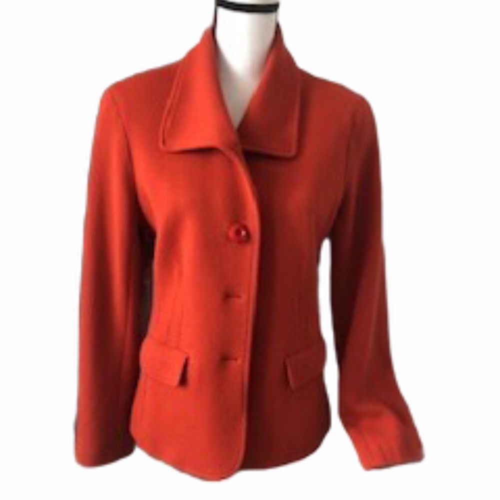 Randy Kemper Wool Coat Rust Colored